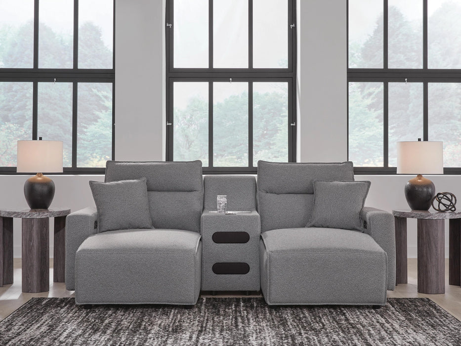 Modmax II Power Reclining Sectional with Chaise and Audio Console