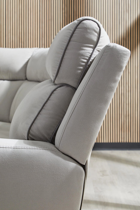 Social Pointe Reclining Sectional with Storage Console