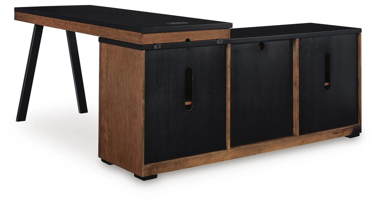 Kallari Credenza with Desk Return