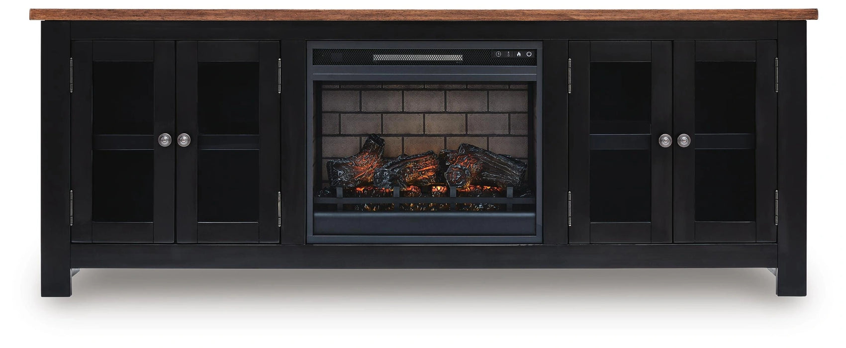 Wildenauer 76" TV Stand with Electric Fireplace