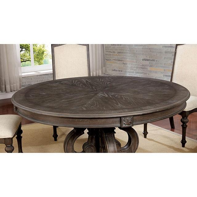 Arcadia Rustic Natural Tone Round Dining Table