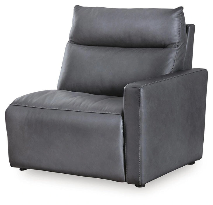 ModZ Power Reclining Sectional Loveseat with Audio Console