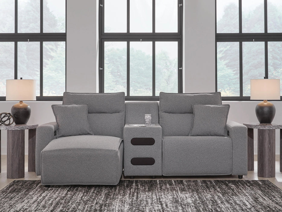 Modmax II Power Reclining Sectional with Chaise and Audio Console