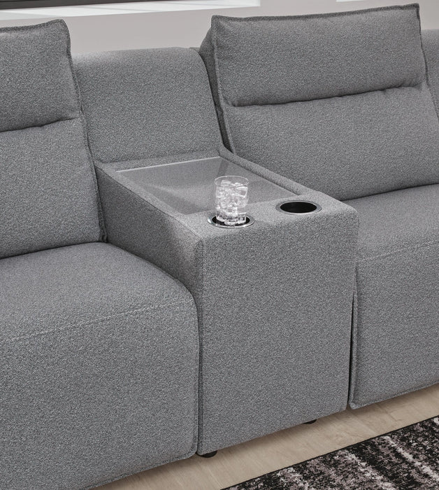 Modmax II Power Reclining Sectional with Consoles